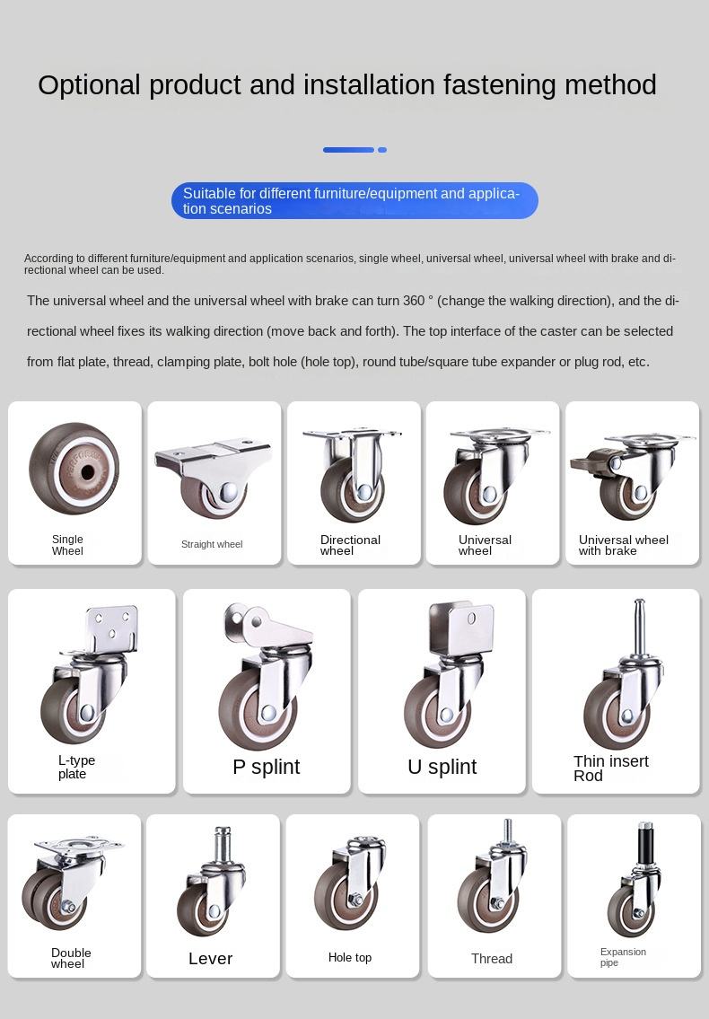 Industrial Heavy Duty Caster Wheel Guide | JZM Brand 2
